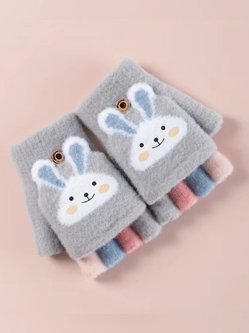 Toddler Girl’s Bunny Convertible Glove Mitten - pick 1